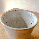 Creamy White Handmade Keep Cup - Sticky Earth Ceramics Singapore