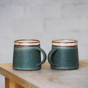 The Green Handmade Ceramic Mug - Sticky Earth Ceramics Singapore
