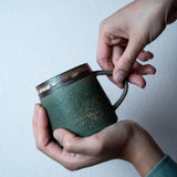 The Green Handmade Ceramic Mug - Sticky Earth Ceramics Singapore