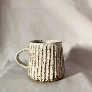 Handmade Henge Carved Mug | Sticky Earth Ceramics Singapore