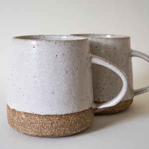 White Handmade Ceramic Mug | Sticky Earth Ceramics Singapore